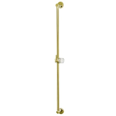Showerscape 30" Brass Shower Slide Bar, Polished Brass K183A2